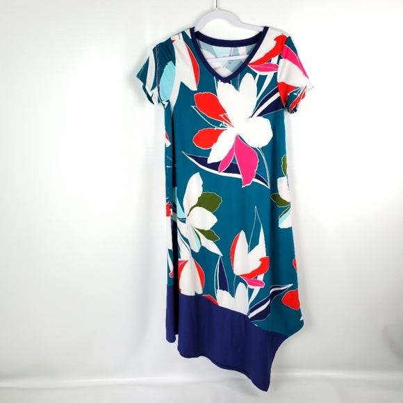 Cuddl Duds Supper Soft Asymmetrical Maxi Dress Sz xs - Picture 1 of 9